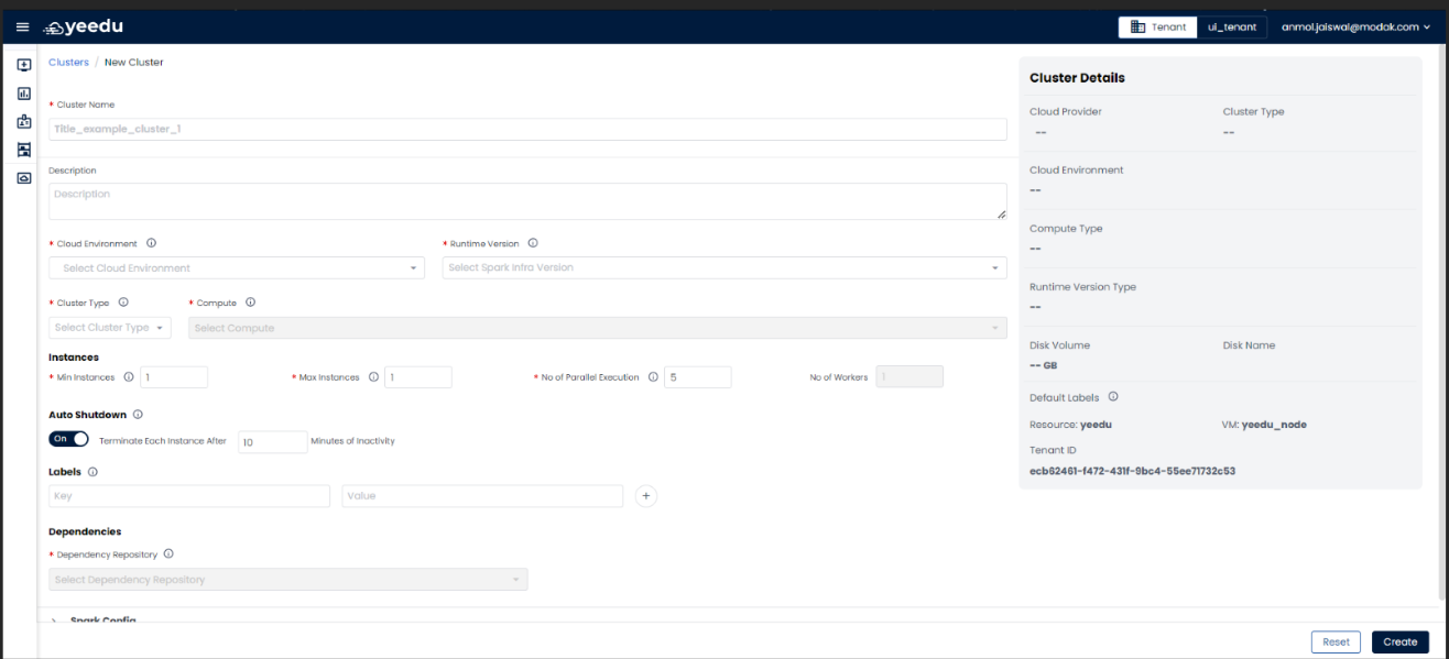 cluster-create-screen
