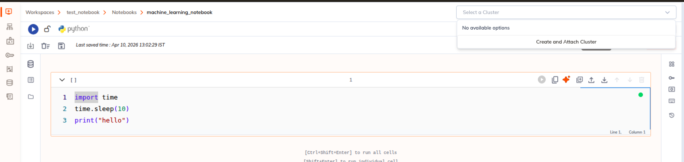 Cluster Create