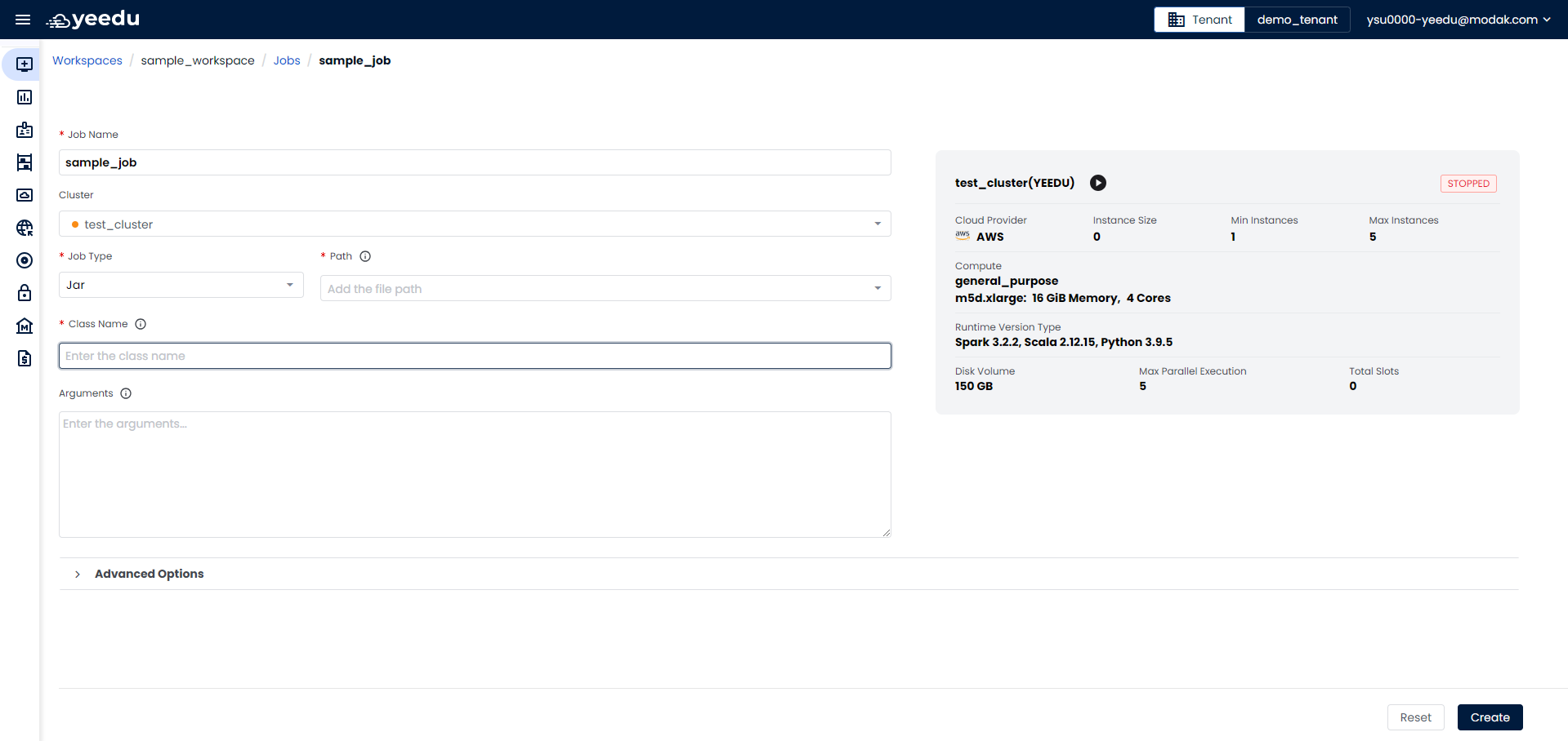 job-config-screen