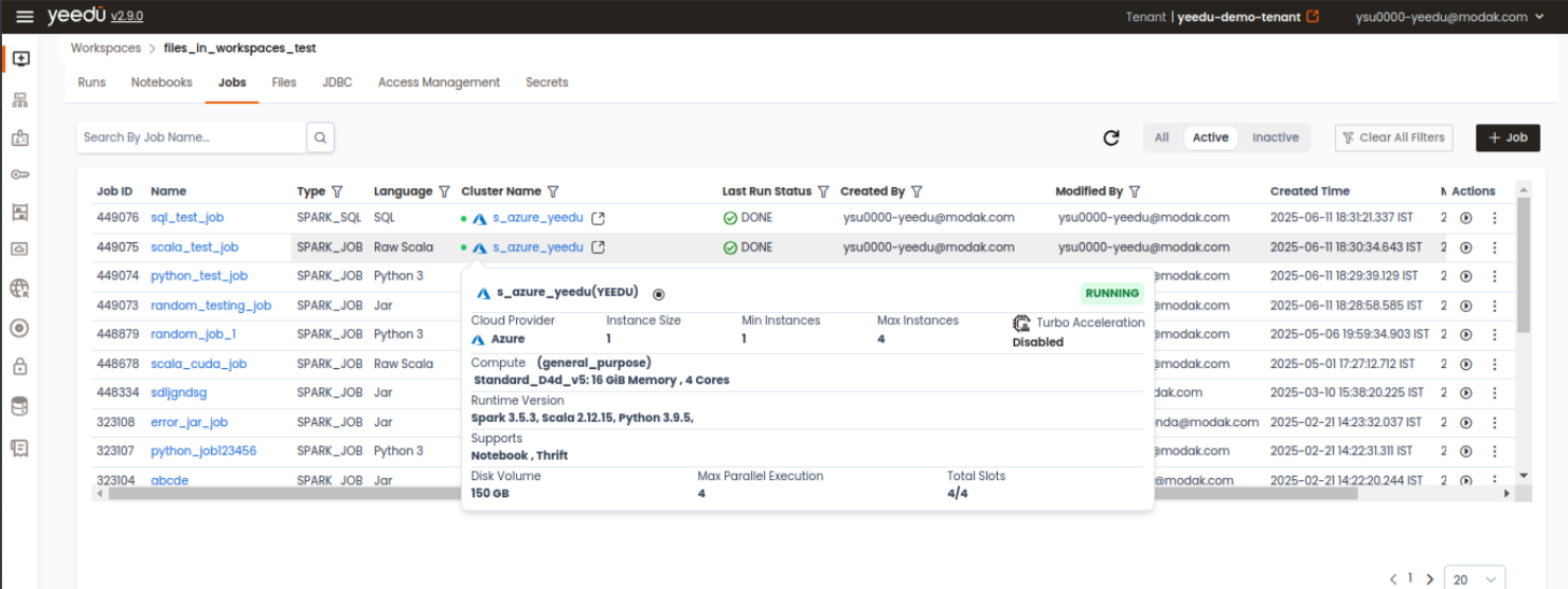 job-screen-cluster-info