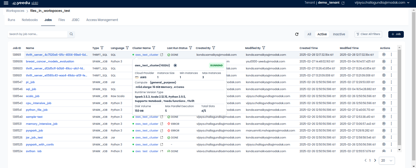 job-screen-cluster-info