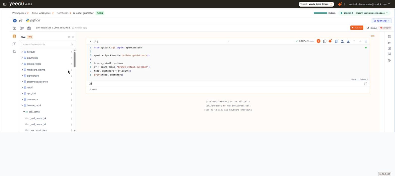 Catalog Explorer tree